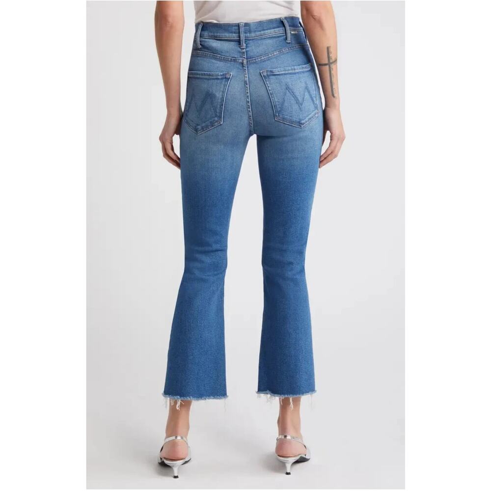 MOTHER The Hustler Ankle Fray Jeans 25 Meet Cute Flare High Rise quiet luxury - Picture 2 of 12